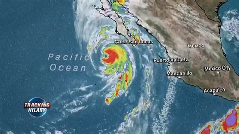 Hilary weakens to Category 1 hurricane as storm moves within striking distance of Mexican peninsula